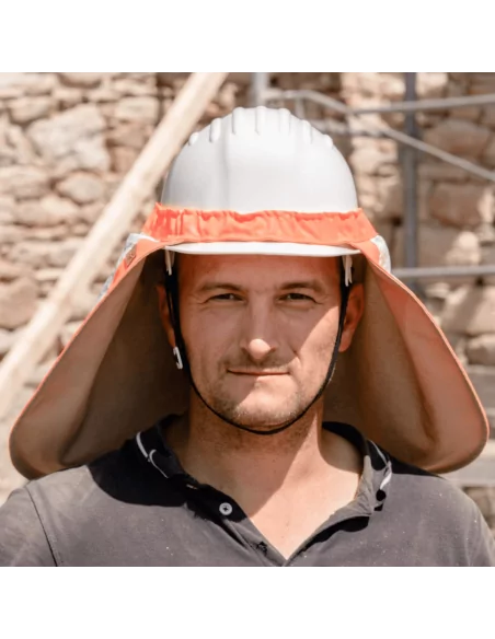 Protège nuque pour casque, accroche extérieure - Anti-UV et anti-infrarouges UPF 50+ - SOWAY