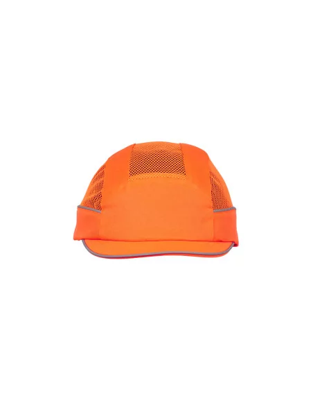 Casquette de protection AirStream - Orange, visière courte 3cm - SURFLEX