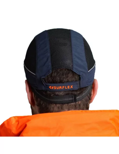 Casquette de protection AirStream - Bleu marine, visière courte 3cm - SURFLEX