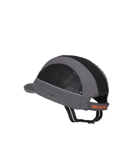 Casquette de protection AirStream - Grise, visière courte 3cm - SURFLEX