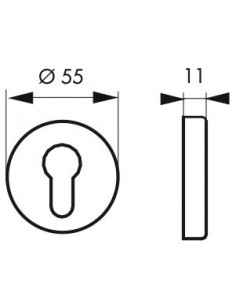 Paire de rosaces trou de cylindre - THIRARD 2