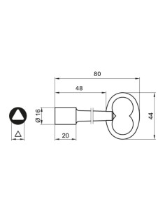Clé à triangle 11mm EDF - COUILLET 2
