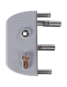 Serrure de portillon - Pour tube carré de 40mm, aluminium - LOCINOX