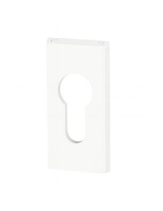 Rosace de cylindre pour porte en métal/alu - Couleur blanc - ABUS