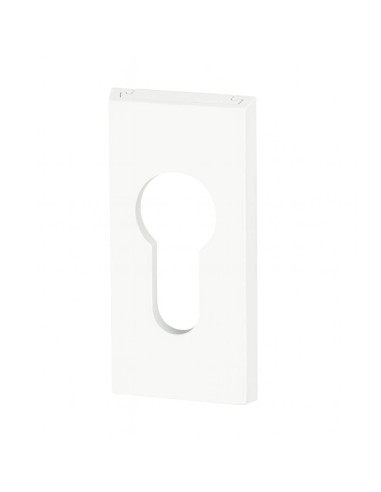 Rosace pour porte en métal/alu - Couleur blanc - ABUS