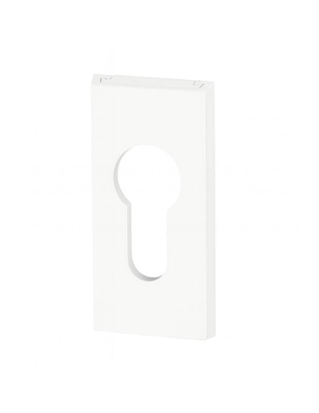 Rosace de cylindre pour porte en métal/alu - Couleur blanc - ABUS